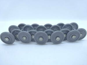  Plarail exchange parts interim car & after tail car wheel gray 10 piece USED①