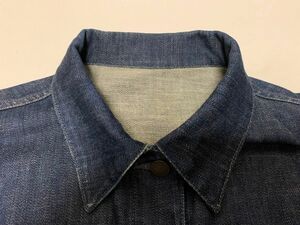 old uniqlo インディゴ デニムジャケット　刻印ボタン