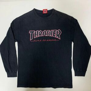 thrasher×independent コラボ長袖tシャツ　難あり