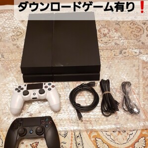 ダウンロードゲーム付き  ps4 CUH-1200A 本体一式 バイオハザード４ 等 送料無料  動作品  ブラック  PlayStationの画像1