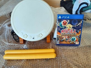 PS4 version futoshi hand drum. . person starter .n.do Don . Don ( soft ) attaching & futoshi hand drum. . person futoshi hand drum . chopsticks exclusive use controller Hori HORI operation goods free shipping 