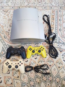 PS3 CECHL00 サテンシルバー　本体一式　動作品　送料無料　SONY ゲーム機