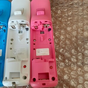  Wiiリモコンプラス 青 白 ピンク ブルー  ３本セット 動作品 送料無料の画像4