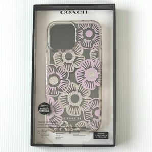 コーチ Coach パープルローズ iPhone12/13 ProMax ケース