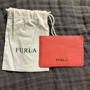 新品未使用 FURLA レザー カードケース 名刺入れ ピンク