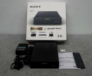 ＜中古品＞SONY 外付けハードディスク 2TB HD-V2 美品