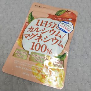 カルシウム　マグネシウム　サプリメント　100％　1日分　240粒　約30日分　乳酸菌　サプリ　マンゴーの香り