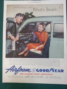 i即決【mid-century advertising/LIFE/POST/広告179】GOOD YEAR/グッドイヤー/タイヤ/自動車/1953年/ミッドセンチュリー/アメリカン