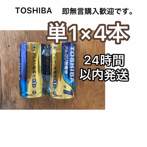アルカリ乾電池 単1電池 単一電池 TOSHIBAアルカリ乾電池 単一