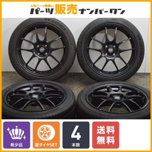 【大人気商品】ENKEI PF01 17in 7J+45 PCD100 ヨコハマ ミシュラン 205/45R17 アクア ヴィッツ ヤリス フィット ND ロードスター スイフト_画像1