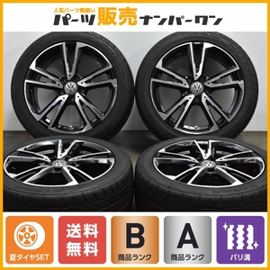 【バリ溝品】ユーロテック GAYA SOLI 17in 7.5J +50 PCD112 NITTO NT555 G2 225/45R17 フォルクスワーゲン VW ゴルフ アウディA3 送料無料