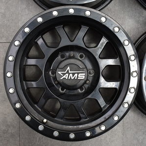 【人気デザイン】AMS 16in 8J ±0 PCD139.7 6H 4本セット ランドクルーザー70 120プラド 185/215ハイラックスサーフ FJクルーザーの画像3