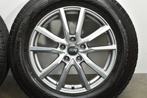 【美品 バリ溝】SR 17in 7J +53 PCD114.3 ダンロップ ウィンターマックス SJ8 225/65R17 CR-V レガシィアウトバック CX-5 エクストレイル_画像6