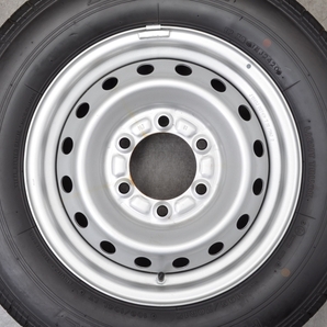 【超バリ溝】トヨタ カムロード 純正 15in 5J +30 PCD139.7 ブリヂストン RD613 195/70R15 106/104L LT ライトトラック 美品 送料無料の画像3