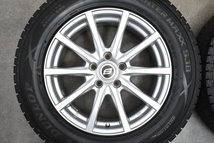 【程度良好品】エルベ S10 17in 7J +48 PCD114.3 ダンロップ ウインターマックス SJ8 225/65R17 エクストレイル レガシィアウトバック_画像3