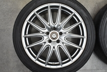 【バリ溝】ロクサーニ パラボーラ 19in 8J +38 PCD114.3 トーヨー トランパス LuII 245/45R19 アルファード ヴェルファイア エルグランド_画像3