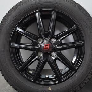 【バリ溝 美品】SEIN 14in 4.5J +45 PCD100 グッドイヤー アイスナビ6 165/65R14 パッソ タンク ルーミー ソリオ トール ekスポーツの画像5