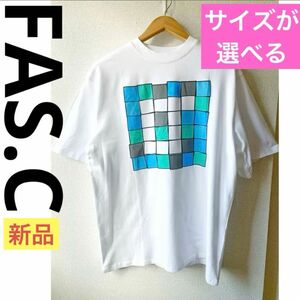 ◆新品◆FAS.C ファスク　春夏　デザインTシャツ　ホワイト 