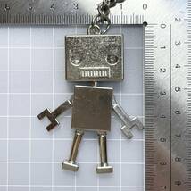 【キーホルダー】バッグチャーム ブリキ ロボット アンティーク レトロ シルバー タイプC_画像8