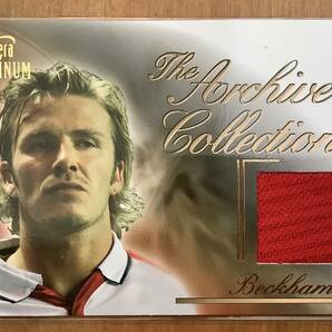 Futera Platinum 2003 David Beckham Jersey Card #GJ02 ジャージー カード 250枚限定シリアルナンバー付きの画像1