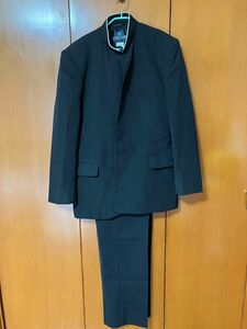 学ラン　男子学生服　詰襟　A180 上下セット　パンツW73 ボタンセット