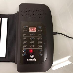 ロールアップピアノ smaly 61KEY ハンドロールピアノ シリコン製 説明書付 USB充電ケーブル付 バッテリー装着済み 動作確認済みの画像3