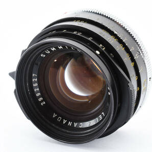 光学極上美品級！Leitz Leica SUMMILUX 35mm F1.4 第1世代ライツ ライカ ズミルックス Mマウント 1972年頃 12504フード付きの画像2