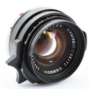 光学極上美品級！Leitz Leica SUMMILUX 35mm F1.4 第1世代ライツ ライカ ズミルックス Mマウント 1972年頃 12504フード付きの画像4