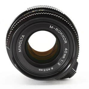 ミノルタ MINOLTA M-ROKKOR-QF 40mm F2 Mマウント 清潔感溢れる綺麗な外観！光学力ビ、クモリなし！の画像3