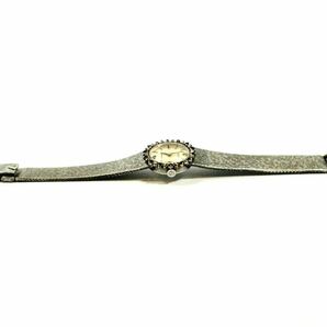 3701 ☆ 1円〜 ROLEX ロレックス PRECISION 18K 刻印 ダイヤ サファイア 手巻き アフターベゼル アフターベルト腕時計 稼動中 現状渡し の画像4