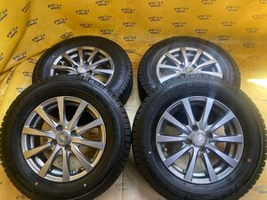 K-1075☆185/70R14 DUNLOP WINTERMAXX 03☆ES 14x5.5J+45 4/100☆スタッドレス☆アクア フィールダー ヤリス ノート フリード フィット☆