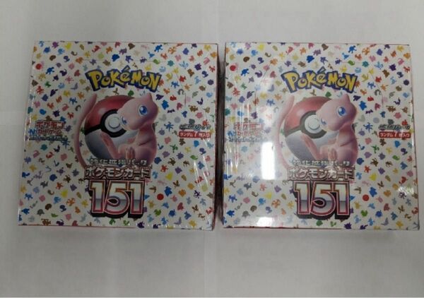 ポケモンカード151 新品未開封シュリンク付き2BOX ポケモンカードゲーム ポケモンカード　ワンオーナー