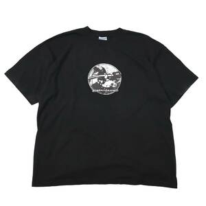 [XL] 00s pigpen design プリント Tシャツ ブラック 黒 GILDAN 半袖 スケート ビンテージ vintage 90s Y2K