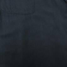 [XL] 90s United レーヨン シャツ ブラック 黒 ビッグシルエット 長袖 無地 ビンテージ vintage 80s 70s 60s_画像6