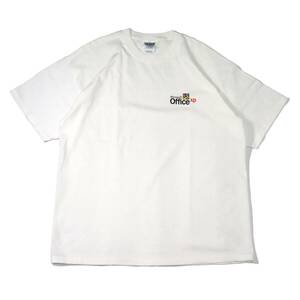 [XL] 美品 00s Microsoft Office ロゴ プリント Tシャツ 白 GILDAN マイクロソフト Windows 企業 ビンテージ vintage 90s