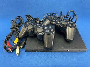 【ジャンク扱い】SONY/ PS2 PlayStation2 SCPH-70000 本体 動作未確認 プレステ 電源コードなし SCPH-10010 コントローラー2個付き