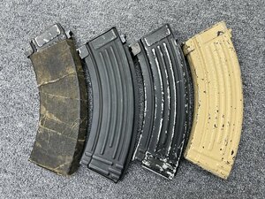 ？東京マルイ？ 電動ガン AK47用 マガジン 4本セット スタンダード 多弾マガジン 現状品 パーツ サバゲー ミリタリー