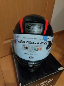 新品　OGK KABUTO　オージーケーカブトAEROBLADE6 DYNA フラットブラックレッド　XSサイズ