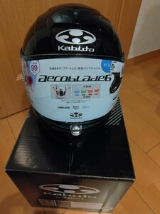 新品　OGK KABUTO　オージーケーカブトAEROBLADE6　ブラックメタリック XSサイズ　②