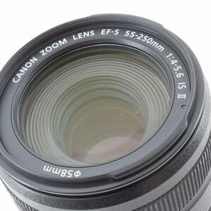 ★【限定！美品 取説つき】 Canon EF-S55-250mm F4-5.6 IS II ★ EF-S55-250IS2 手振れ補正付き 純正望遠レンズ 2112551の画像6