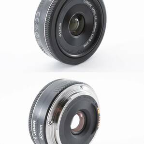 ★【限定！美品 超人気 パンケーキ】 Canon EF40ｍｍ F2.8 STM ブラック ★ フルサイズ対応 2112546の画像8