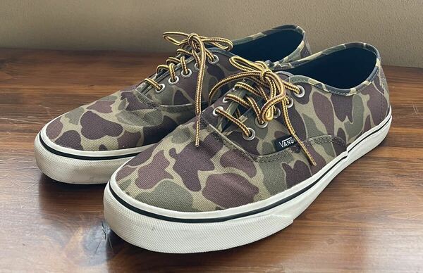 VANS AUTHENTIC WAXED CANVAS CAMO バンズ オーセンティック ワックスド キャンバス カモ US9.5 27.5cm / スニーカー