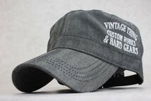 ★VINTAG THING ワークキャップ　HE　帽子 メンズ レディース 新作 春夏 秋冬 トレンド★_画像1