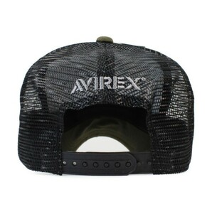 アヴィレックス AVIREX ミリタリーパッチ メッシュキャップ カーキ 帽子 キャップ 春夏 新作 メンズ レディースの画像3