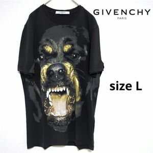 GIVENCHY ジバンシー ロットワイラー 半袖 Tシャツ カットソー 犬柄 ブラック プリント