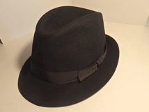  日本製 上質 TAKEO KIKUCHI (タケオキクチ) 中折れ帽 ソフト帽 ソフトハット 約59cm ハット　帽子_画像6