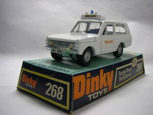 1970 годы DINKY #268 начальная модель classic Range Rover Ambulance стретчер имеется Bubble упаковка Land Rover 