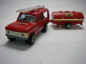 1/60 previous term model classic Range Rover fire-engine both tanker trailer attaching majorette MajoRette Land Rover 