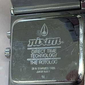 0327.520.腕時計 NIXON クオーツ腕時計 THE ROTOLOG 動作未確認ジャンク品の画像6