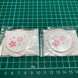 エンブレム キャップ 桜 cherry blossom 記念 所蔵 ナンバー プレート 穴 埋め 2枚 ホールの画像1